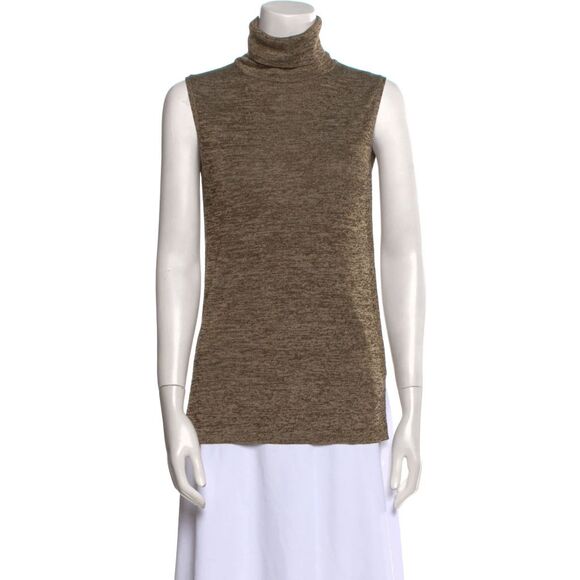 Veronica Beard Brown Sleeveless Turtleneck Knit Top Women’s Size XS - Picture 1 of 2